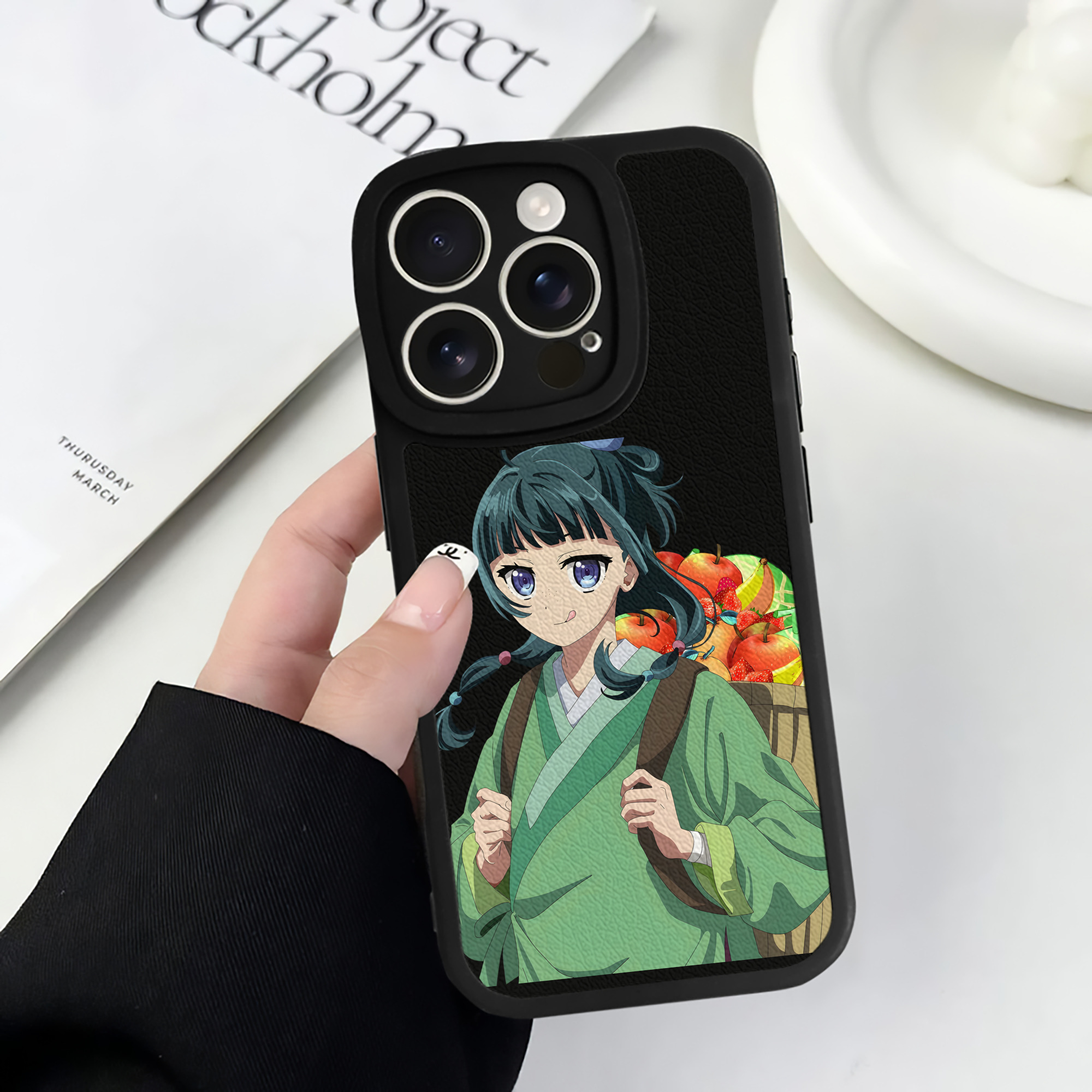 薬屋のひとりごと The Apothecary Diaries 【iPhone 16シリーズ対応】シリコンスマホケース（レザー調） 材質：シリコン